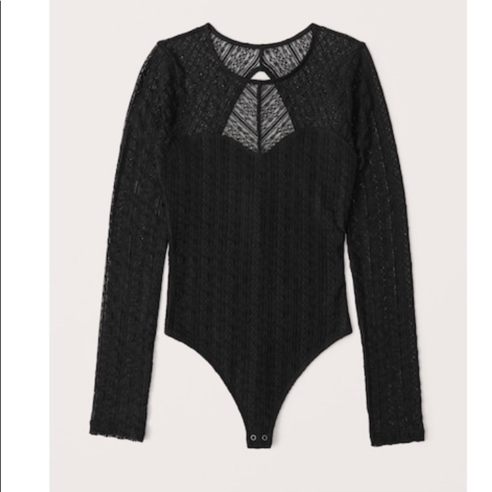 Abercrombie & Fitch Geometric Lace Bodysuit